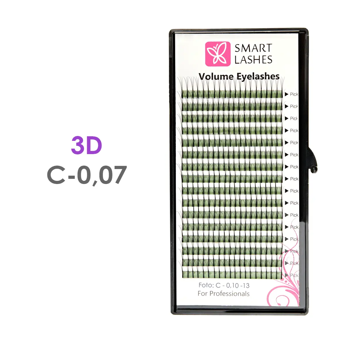 3D - C - 0,07 mm | Smart Lashes