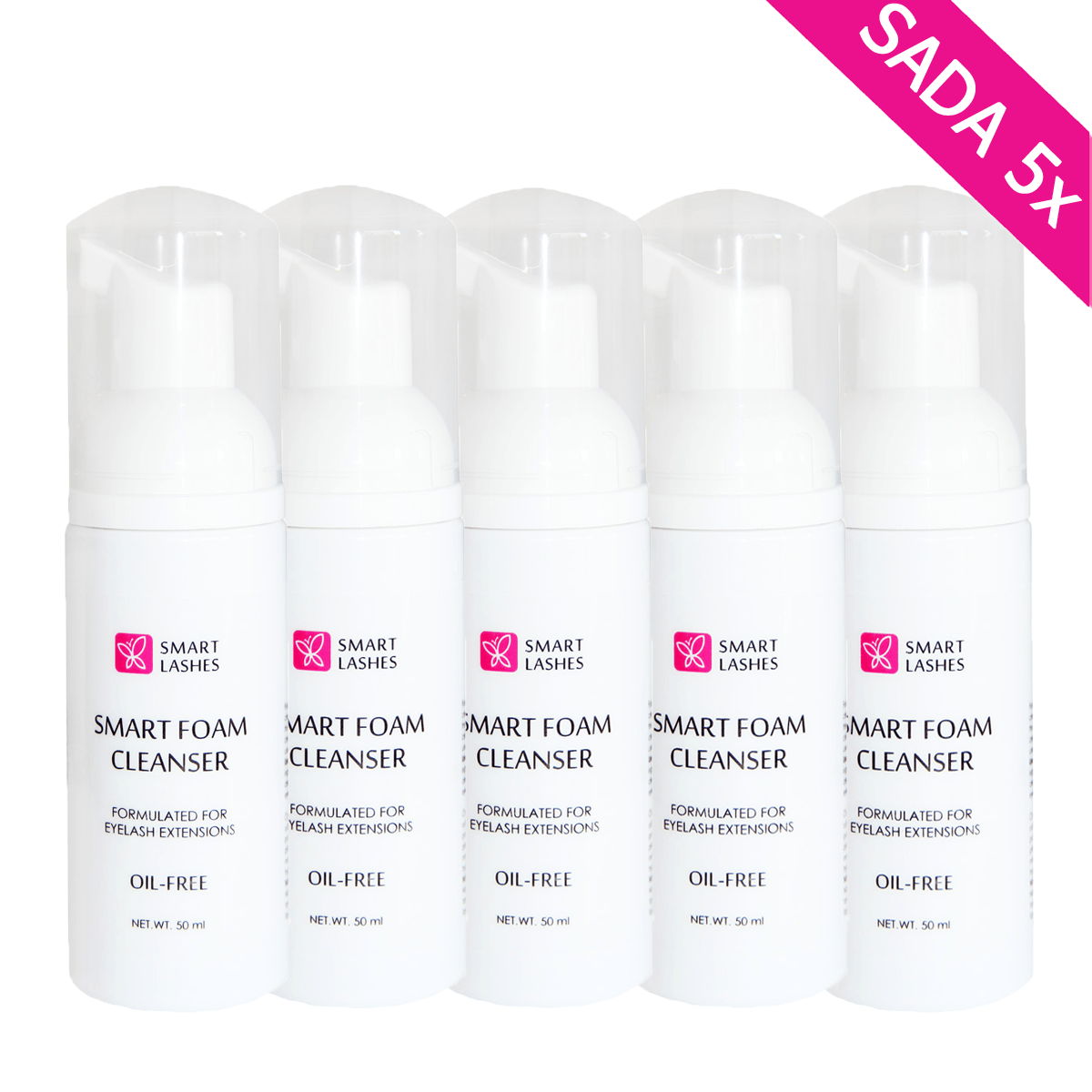 Smart Foam Cleanser - 50 ml - spumă - 5 bucăți | Smart Lashes