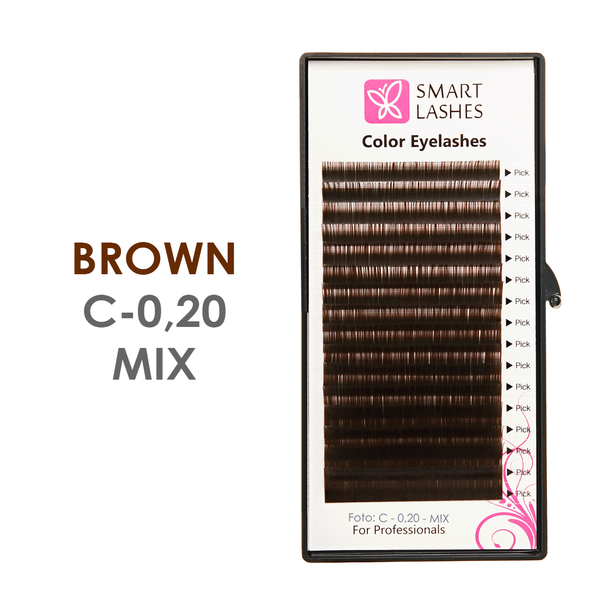 Gene maro - C - 0,20 mm x 8 - 15 mm - 16 linii | Smart Lashes