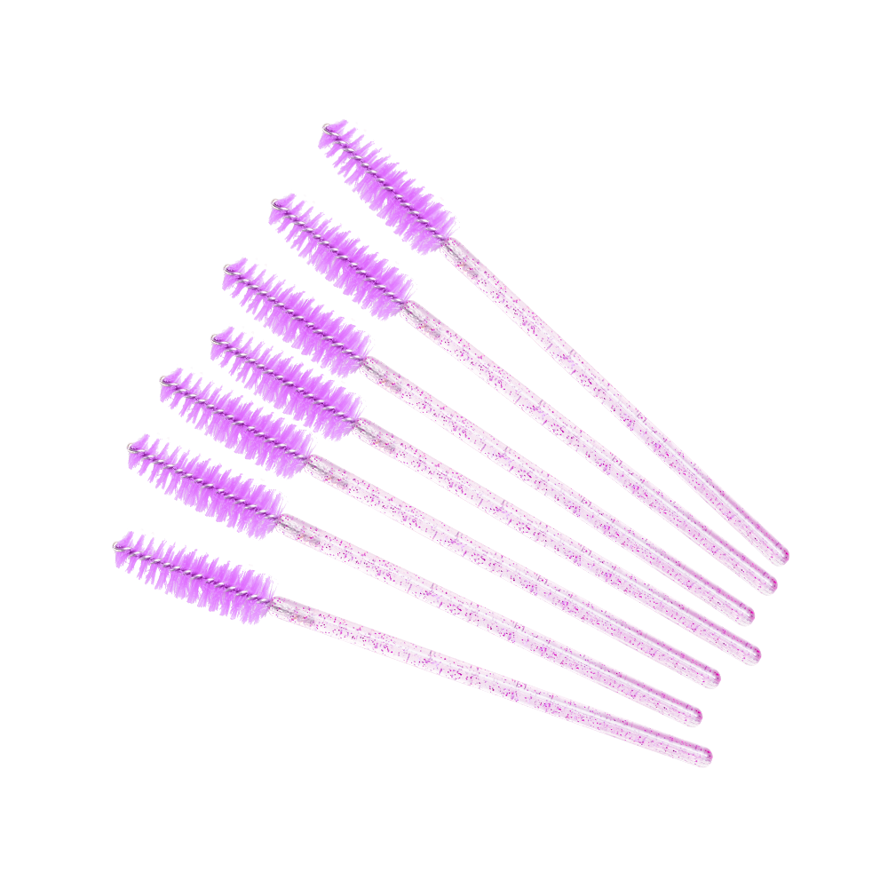 Pensulă de unică folosință pentru rimel - violet glitter | Smart Lashes