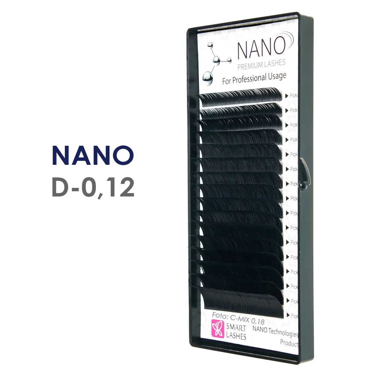 NANO - D - 0,12 mm | Smart Lashes