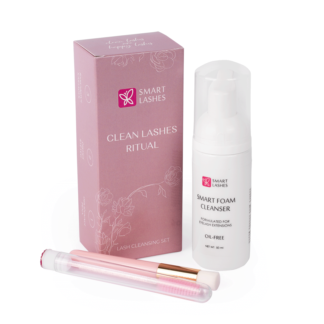 Clean Lashes Ritual - set pentru gene | Smart Lashes