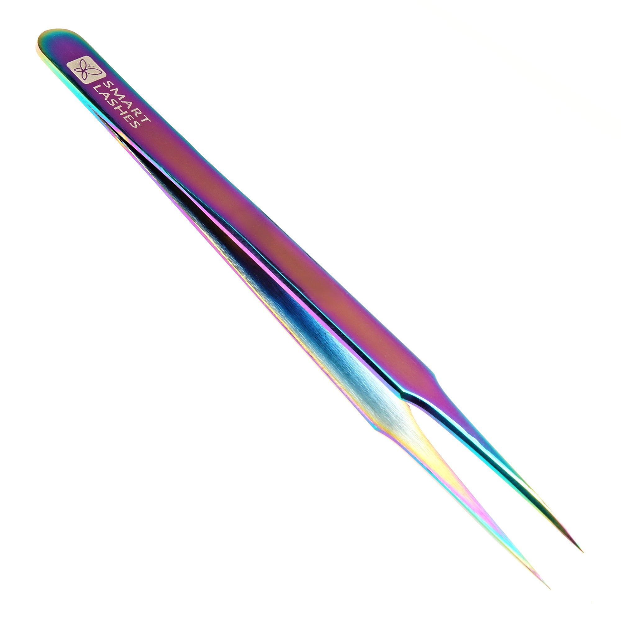 Pensetă tip F - 12 cm - curcubeu | Smart Lashes