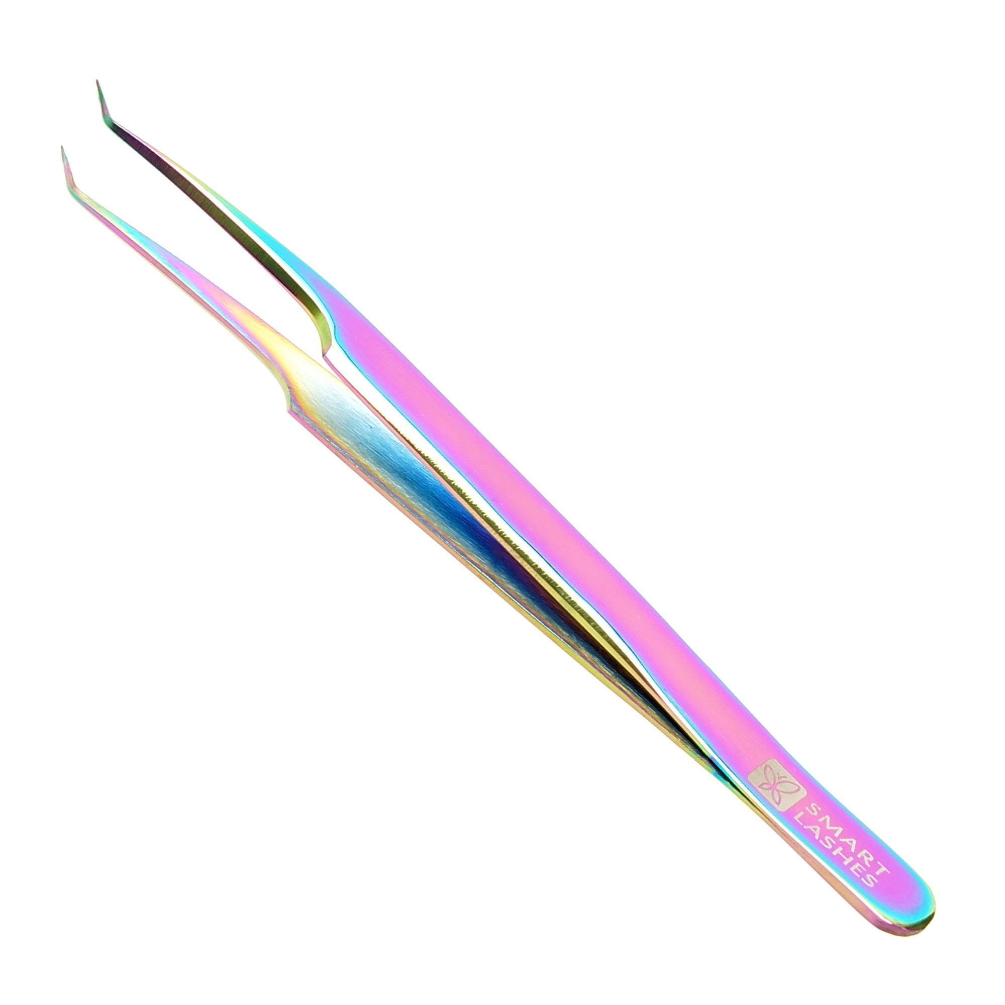 Pensetă tip G - 12 cm - curcubeu | Smart Lashes
