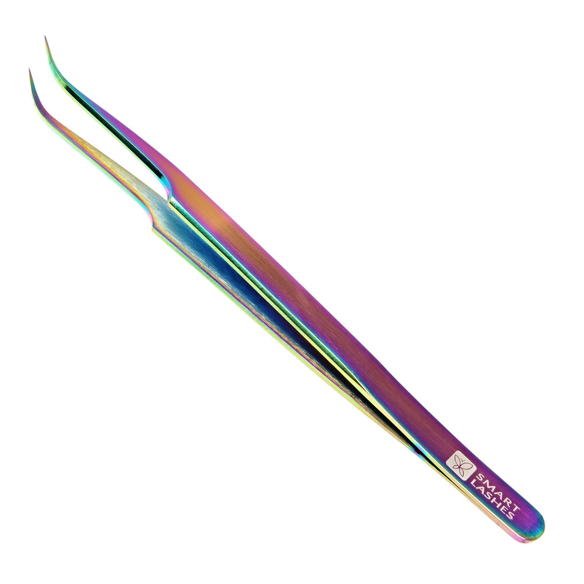 Pensetă tip C - 14 cm - curcubeu | Smart Lashes